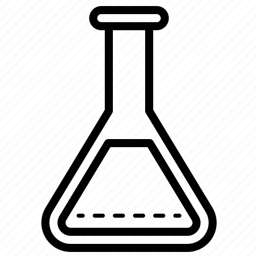 Flask, erlenmeyer, conical flask, lab, science icon - Download on Iconfinder