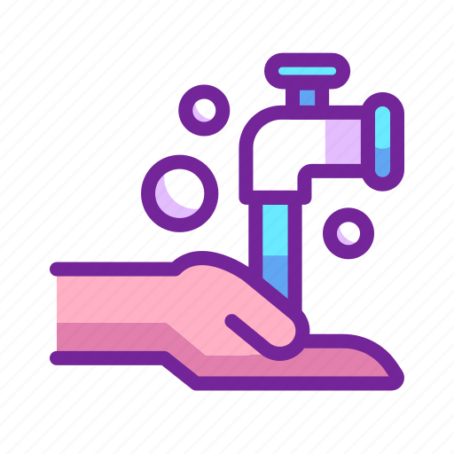Hand, hygiene, washing hand, water icon - Download on Iconfinder