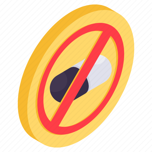 No pill, no tablet, no capsule, medicine, lozenge icon - Download on Iconfinder