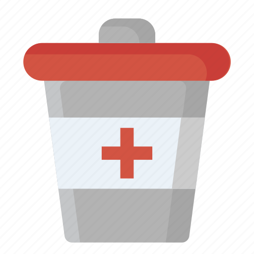 Bin, disposal, garbage, garbage bin, hospital dustbin, remove, trash icon - Download on Iconfinder