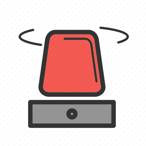 Alarm, ambulance, emergency, hospital, light, red, siren icon - Download on Iconfinder