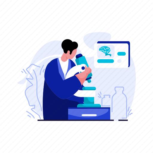 Medical, laboratory, manager, people, research, healthcare, chemistry illustration - Download on Iconfinder