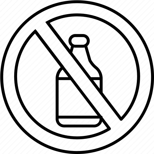 Alcohol, bottle, forbidden, no, no alcohol, prohibited icon - Download on Iconfinder