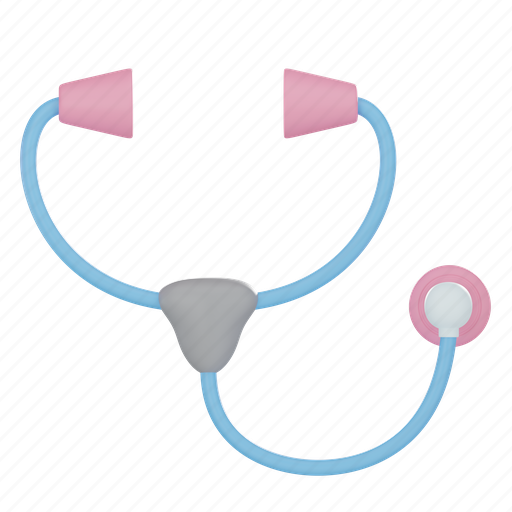 Stethoscope, hospital, medical, medicine, health, heart, care 3D illustration - Download on Iconfinder