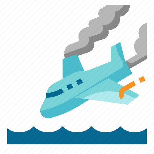 Accident, airplane, crash, fire, transportation icon - Download on Iconfinder