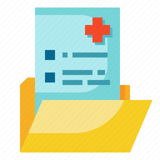 Folders, healthcare, history, medical, medicine, report icon - Download on Iconfinder