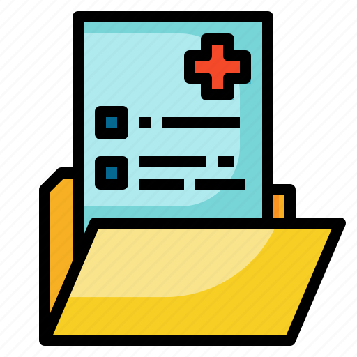 Analytics, folders, healthcare, history, medical, medicine, report icon - Download on Iconfinder