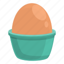 breakfast, boiled, egg, object