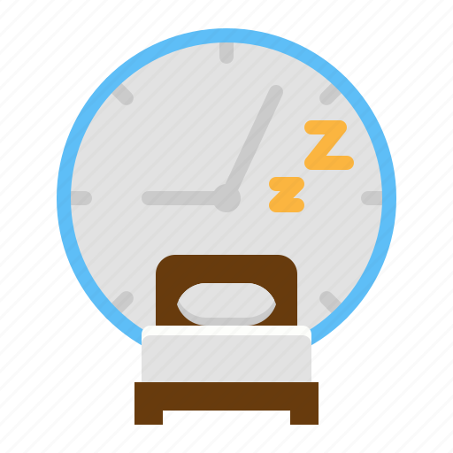 Bedroom, clock, time, bed, sleep icon - Download on Iconfinder