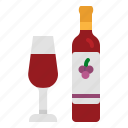 alcohol, wine, red, glass, bottle