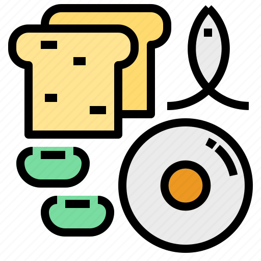 Biotin, bread, fish, soybeans icon - Download on Iconfinder