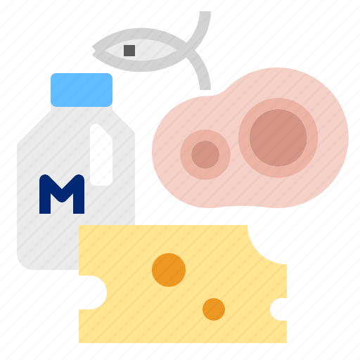 Beef, d, fish, milk, vitamin icon - Download on Iconfinder