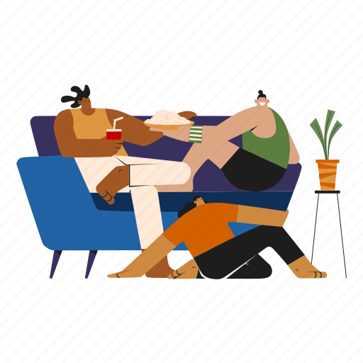 Friend, friendship, together, chill, group, happy, relax illustration - Download on Iconfinder