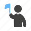 flag, hand, holding, in, person 