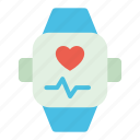 smart, watch, smart watch, wristwatch, app, heart rate, heart, sport, digital watch