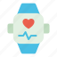 smart, watch, smart watch, wristwatch, app, heart rate, heart, sport, digital watch 
