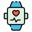 smart, watch, smart watch, wristwatch, app, heart rate, heart, sport, gadget