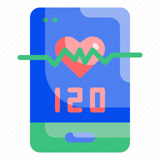 App, healthy, heart, hr, medical, phone, rate icon - Download on Iconfinder