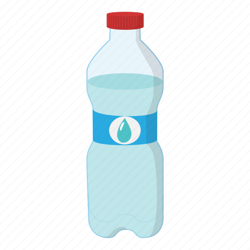 Bottle, cartoon, container, drink, plastic, transparent, water icon - Download on Iconfinder
