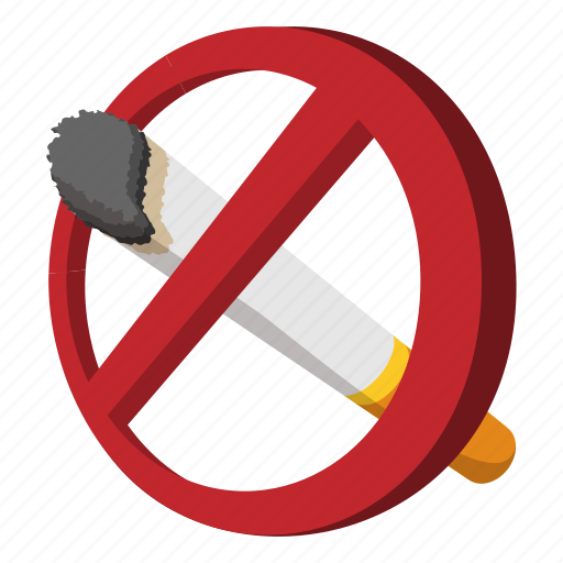 Cartoon, cigarette, forbidden, health, no, tobacco, warning icon - Download on Iconfinder