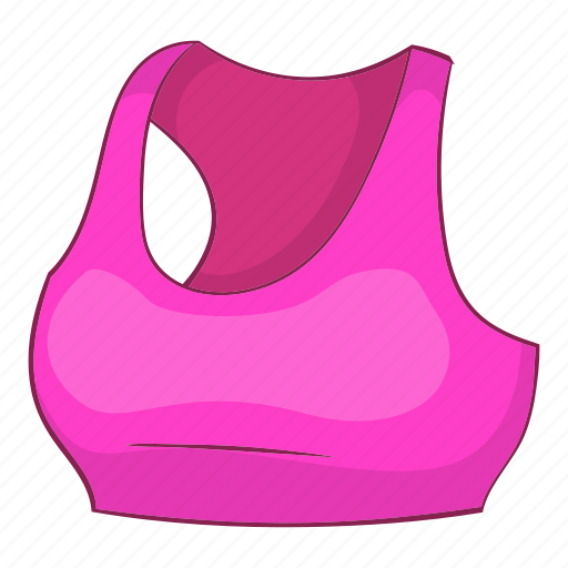Bra, cartoon, clothing, female, sport, sport bra, top icon - Download on  Iconfinder