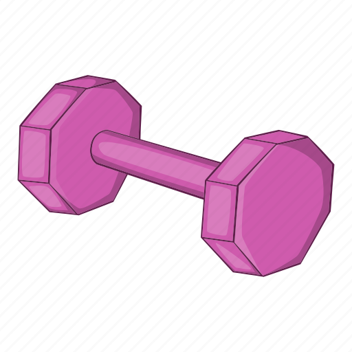 pink dumbbell clipart