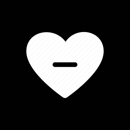 Heart, minuslove, remove, close, delete, minus icon - Download on Iconfinder