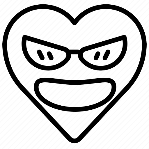 Cool, emoji, emotion, handsome, heart, sunglasses icon - Download on Iconfinder