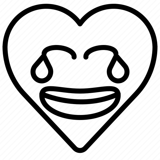 Emoji, emotion, funny, heart, joke, laugh icon - Download on Iconfinder