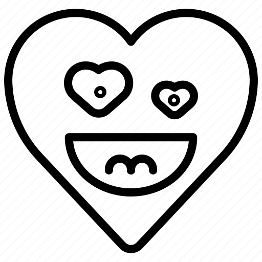 Crush, emoji, emotion, happy, heart, love icon - Download on Iconfinder