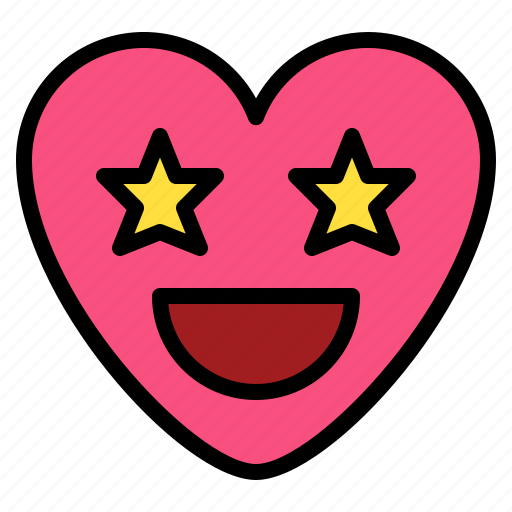 Emoji, excited, famous, start icon - Download on Iconfinder