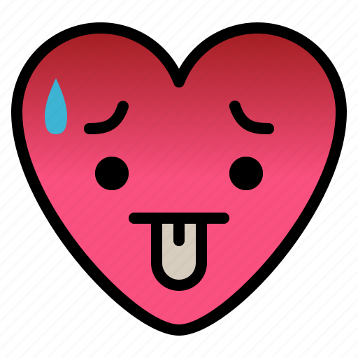 Bad, emoji, hot, tired icon - Download on Iconfinder