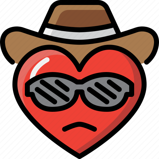 Cool, emoji, emotion, feeling, heart, love, valentine icon - Download on Iconfinder
