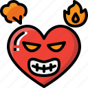 emoji, emotion, feeling, heart, love, mad, valentine