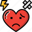 emoji, emotion, feeling, heart, hurt, love, valentine 
