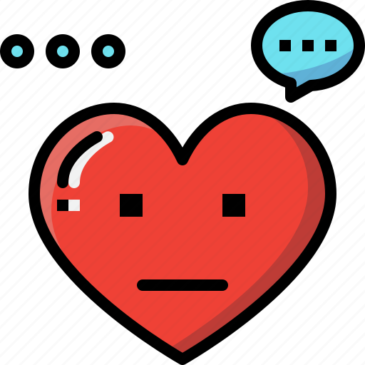 Emoji, emotion, feeling, heart, love, nomal, valentine icon - Download on Iconfinder