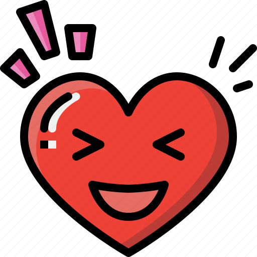 Emoji, emotion, feeling, heart, laugh, love, valentine icon - Download on Iconfinder