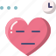 bored, emoji, emotion, feeling, heart, love, valentine 