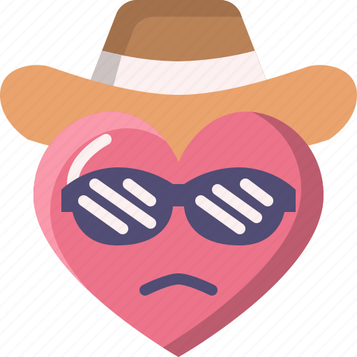 Cool, emoji, emotion, feeling, heart, love, valentine icon - Download on Iconfinder