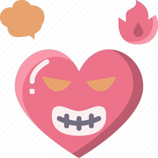 Emoji, emotion, feeling, heart, love, mad, valentine icon - Download on Iconfinder