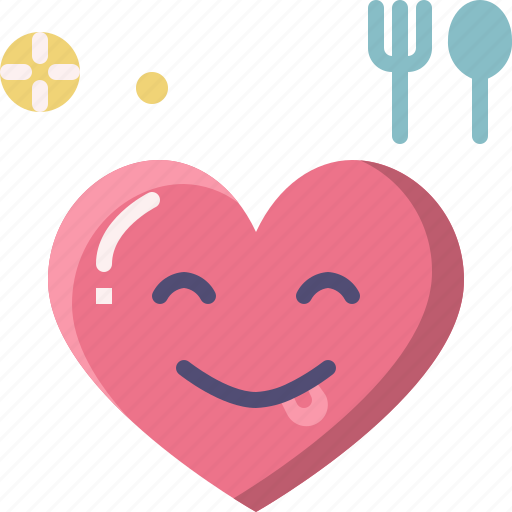 Emoji, emotion, feeling, heart, love, tasty, valentine icon - Download on Iconfinder