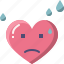 emoji, emotion, feeling, heart, love, valentine, worry 