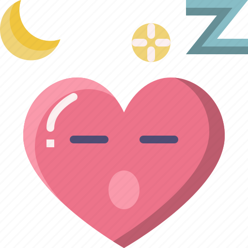 Emoji, emotion, feeling, heart, love, sleepy, valentine icon - Download on Iconfinder