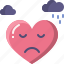 emoji, emotion, feeling, heart, love, sad, valentine 