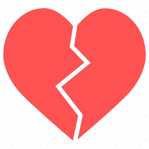 Break up, broken, broken heart, heart, heartbreak icon - Download on Iconfinder