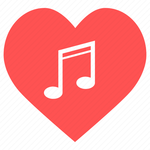 Music, note, audio, heart, multimedia, play, sound icon - Download on Iconfinder
