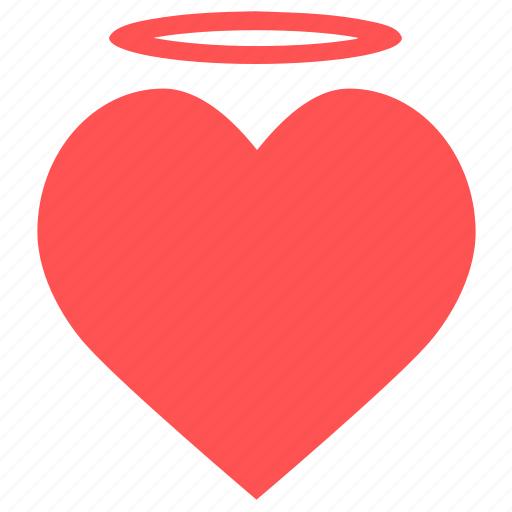 Angel, angel heart, good, halo, heart, holy icon - Download on Iconfinder