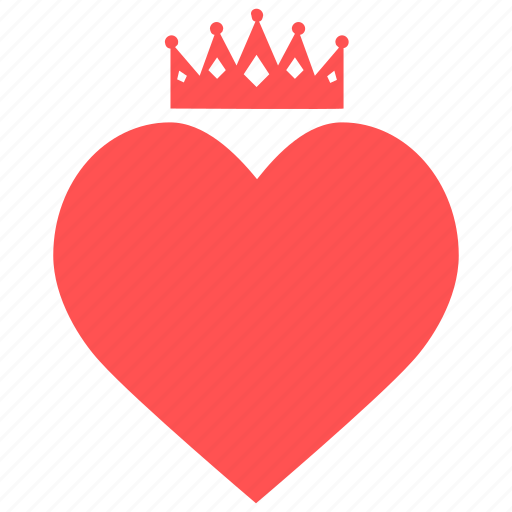 Download Crown, heart, heart crown, king, like, love, queen icon