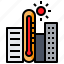 heat, wave, hot, tropical, summer, sun, city, thermometer, climate, heatstroke, fire, weather 