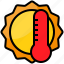 heatwave, sunny, sweltering, hot, thermometer, heat, sun, summer, temperature, celsius, fahrenheit 
